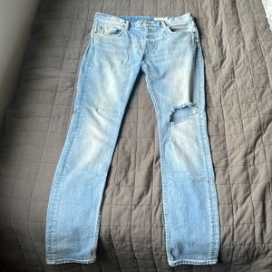 All Saints Light Blue washed Denim jeans
